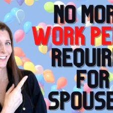 NO MORE WORK AUTHORIZATION CARDS REQUIRED FOR E AND L SPOUSES!