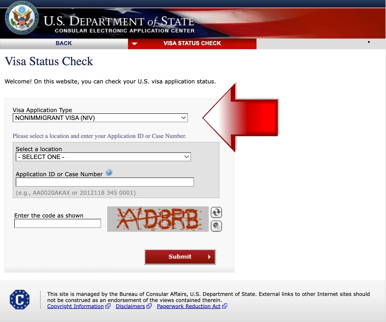 visa number check online