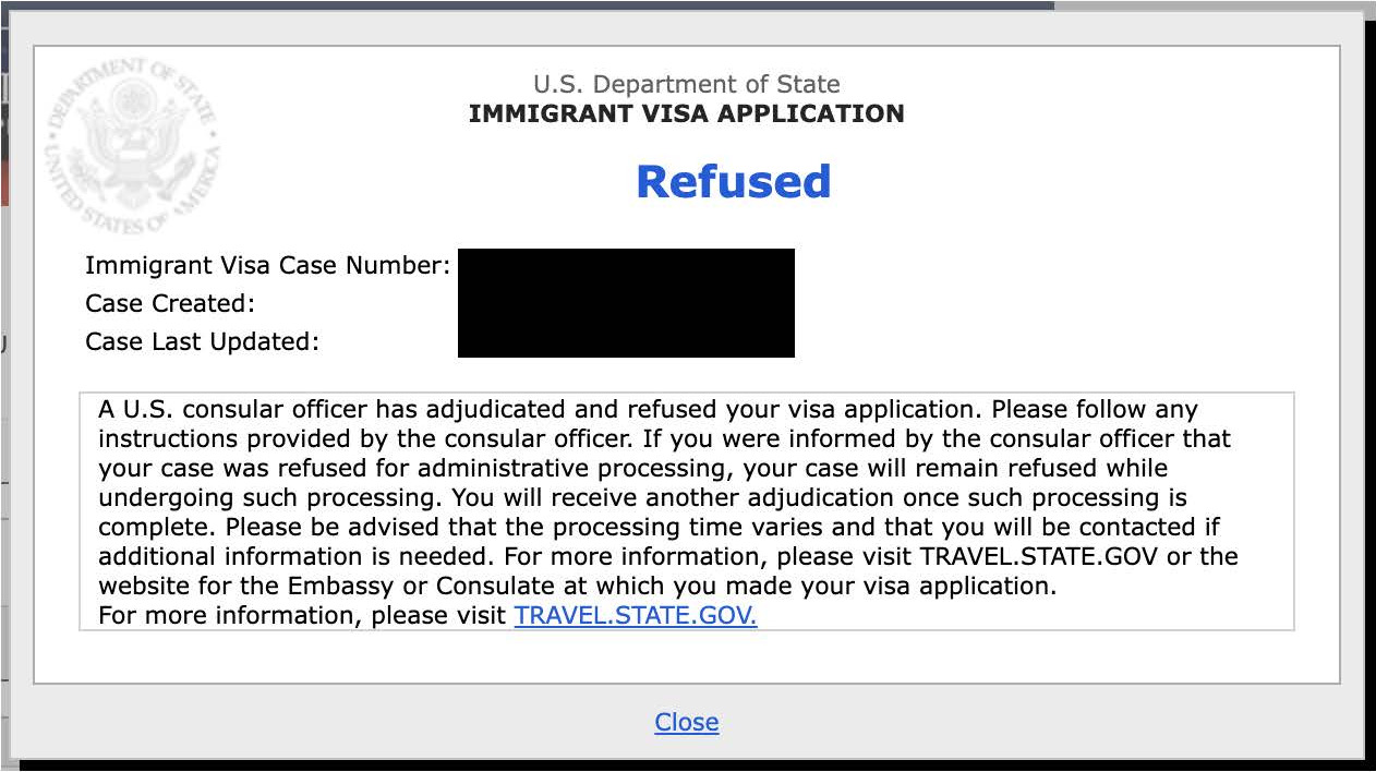 MY U.S. VISA WAS REFUSED, NOW WHAT? Szew Law Group